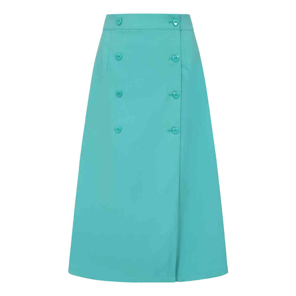 Banned - Hanna Heart Jupe longue - Turquoise